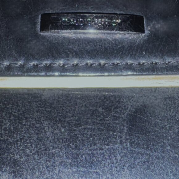 Claudio Ferrici Black Leather Wallet Extra Long Fold Out Unisex Wallet EUC - Picture 6 of 12